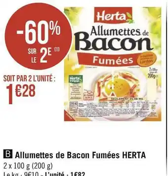 Herta allumettes de bacon fumées