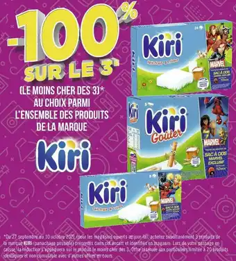 Kiri bon plan sur l’ensemble des produits de la marque kiri