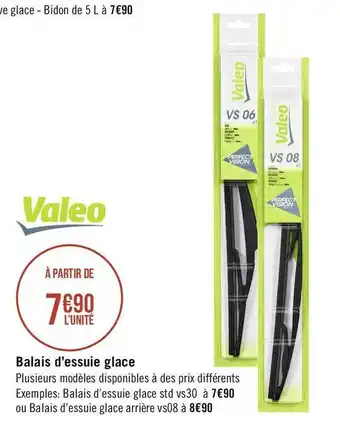 Géant Casino Valeo balais d’essuie glace offre