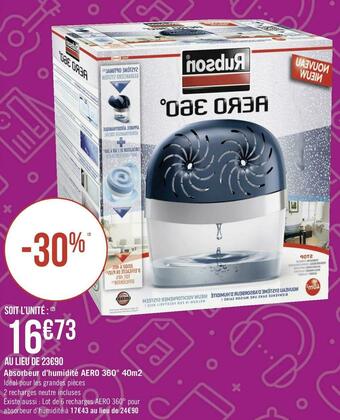 Rubson absorbeur d’humidité aero 360° 40m2