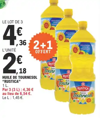 E.Leclerc HUILE DE TOURNESOL "RUSTICA" offre