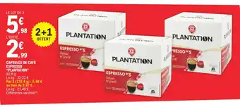 E.Leclerc CAPSULES DE CAFÉ ESPRESSO offre