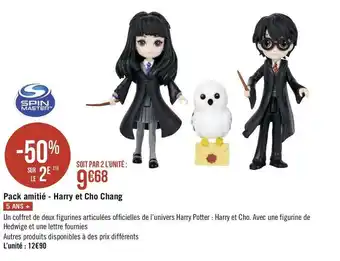 Géant Casino Spin master pack amitié - harry et cho chang offre