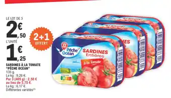 E.Leclerc SARDINES À LA TOMATE PÊCHE OCÉAN offre