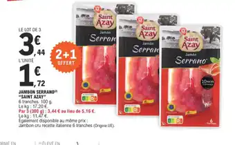 E.Leclerc JAMBON SERRANO offre
