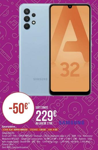 Géant Casino Samsung smartphone offre