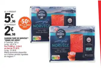 E.Leclerc SAUMON FUMÉ DE NORVÈGE offre