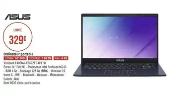 Géant Casino Asus ordinateur portable offre