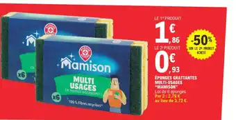 E.Leclerc ÉPONGES GRATTANTES MULTI-USAGES "MAMISON offre