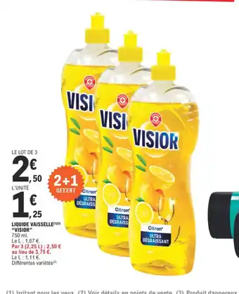 LIQUIDE VAISSELLE VISIOR