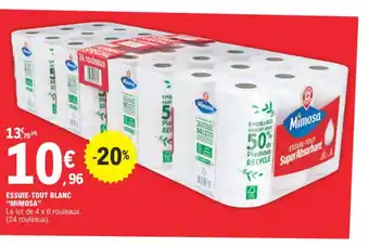 E.Leclerc ESSUIE-TOUT BLANC "MIMOSA" offre