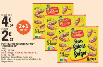 E.Leclerc PETITS BÂTONS DE BERGER NATURE offre