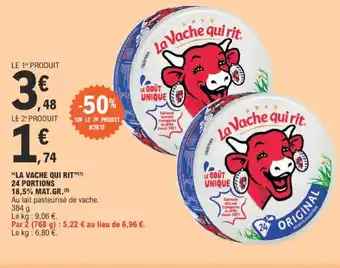 E.Leclerc LA VACHE QUI RIT 24 PORTIONS offre