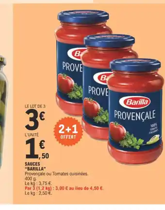 E.Leclerc SAUCES BARILLA offre