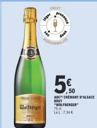 E.Leclerc AOC CRÉMANT D'ALSACE BRUT offre