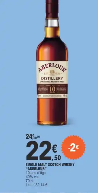 E.Leclerc SINGLE MALT SCOTCH WHISKY offre