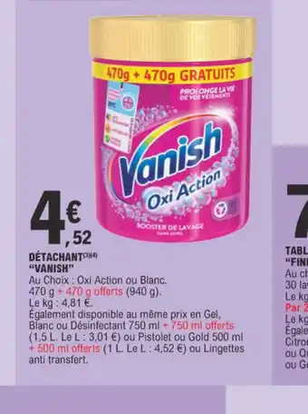 E.Leclerc DÉTACHANT VANISH offre