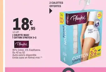 E.Leclerc CULOTTE MAXI COTTON 3+2 STRETCH offre