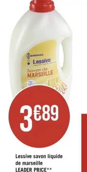 Géant Casino Lessive savon liquide de marseille offre