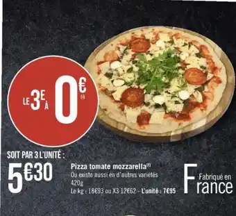 Géant Casino Pizza tomate mozzarella offre