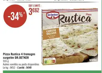 Pizza Rustica 4 fromages surgelée DR.OETKER