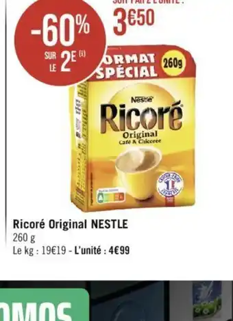 Géant Casino Ricoré Original NESTLE 260 g offre