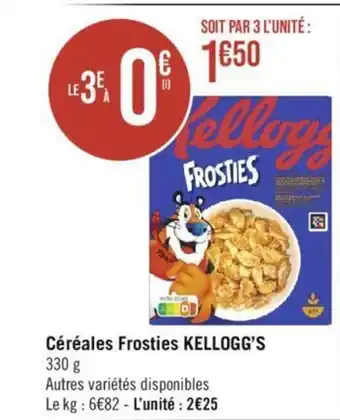 Géant Casino Céréales Frosties KELLOGG'S offre