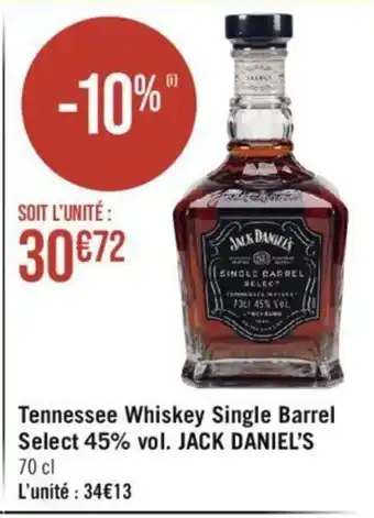 Tennessee Whiskey Single Barrel Select 45% vol. JACK DANIEL'S