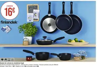 Gamme de cuisson en aluminium forgé