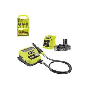 Bricorama Pack RYOBI - Mini-outil multifonction RRTS18-120GA35 - 18V OnePlus - 1 batterie 2.0Ah - 1 chargeur - 35 accessoires - Kit de offre