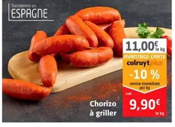 Colruyt Chorizo à griller offre