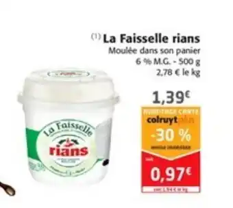 Colruyt La faisselle rians offre
