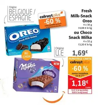 Colruyt Fresh milk-snack oreo offre