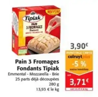 Colruyt Pain 3 fromages offre
