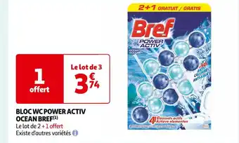 Auchan Supermarché BREF BLOC WC POWER ACTIV OCEAN (1) offre
