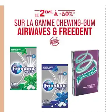 Match AIRWAVES/ FREEDENT LE 2 ÈME À -60% SUR LA GAMME CHEWING-GUM AIRWAVES & FREEDENT offre