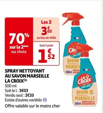 LA CROIX SPRAY NETTOYANT AU SAVON MARSEILLE (1)