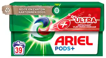 Auchan Lessive Capsule Ultra+ Détachant Ariel Pods offre