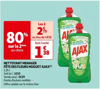 Auchan Supermarché AJAX NETTOYANT MENAGER FÊTE DES FLEURS MUGUET (1) offre
