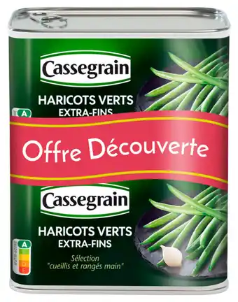 Auchan Haricots Verts Extra Fins Cassegrain offre