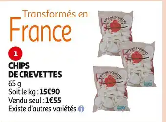 Auchan Supermarché CHIPS DE CREVETTES offre