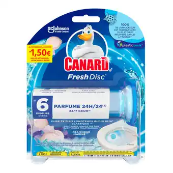 Auchan Nettoyant Wc Fresh Disc Fraîcheur Marine Canard offre