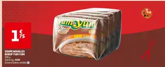 Auchan Supermarché YUM YUM SOUPE NOUILLES BOEUF offre