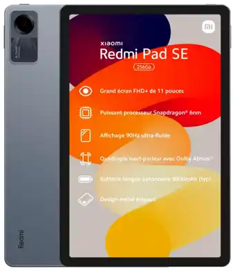 Auchan Tablette Xiaomi Redmi Pad Se 8/256Go offre