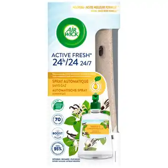 Auchan Spray Automatique Active Fresh Vanille Et Chèvrefeuille Air Wick offre