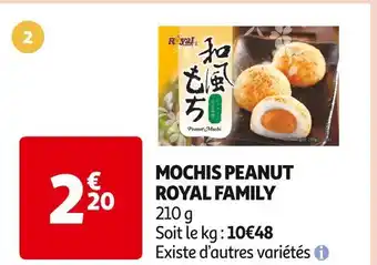 Auchan Supermarché ROYAL FAMILY MOCHIS PEANUT offre