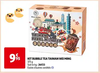 Auchan Supermarché WEI MING KIT BUBBLE TEA TAIWAN offre