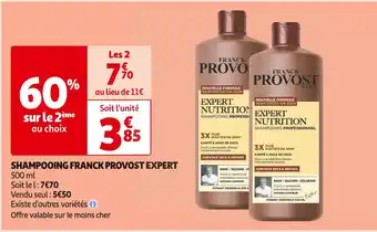 Auchan Supermarché FRANCK PROVOST EXPERT SHAMPOOING offre