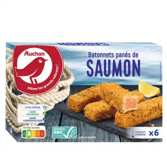 Auchan Bâtonnets Panés De Saumon Surgelés Auchan offre