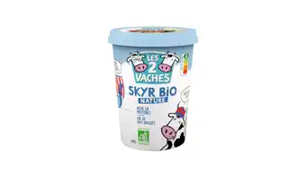 Auchan Skyr Nature Bio Les 2 Vaches offre